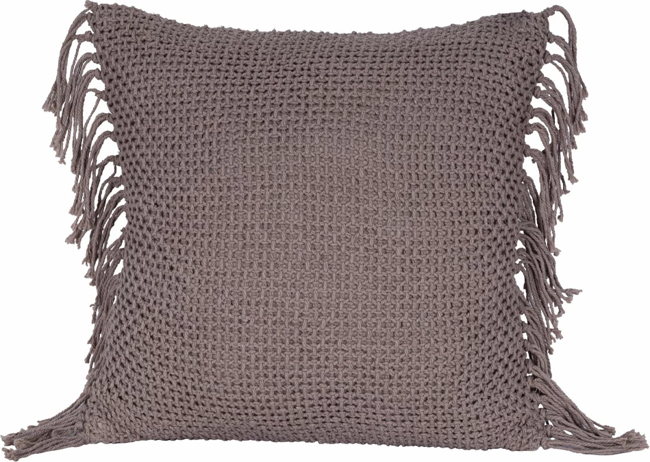 Jastëk dekorativ ARNAV, material tekstili, ngjyrë gri e errët, 45x45cm