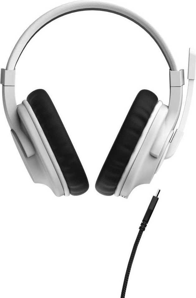 Kufje gaming uRage SoundZ 100 V2, me mikrofon, Jack 3.5mm + USB-C, të bardha