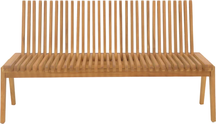 Divan-poltron polimorfik Jey dru tik ngjyrë natyrale 150x57.5x80cm