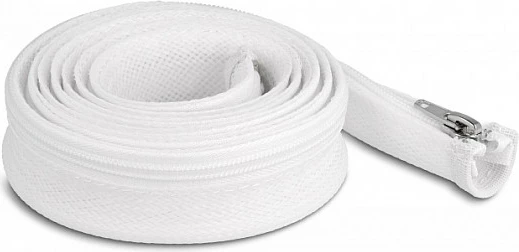 Mëngë e thurur për kabllo DeLOCK 2 m x 30 mm, me zinxhir, rezistente ndaj nxehtësisë, e bardhë