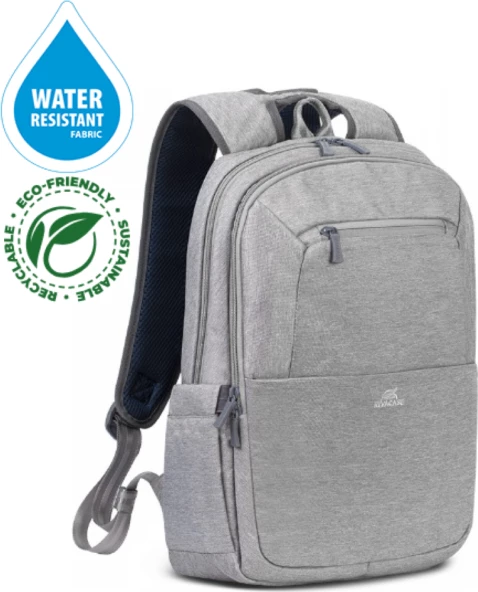 Çantë shpine laptopi RIVACASE ECO 7760, 15.6\", 17L, gri