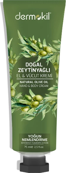 Krem për duar & trup me vaj ulliri  Dermokil, 75ml