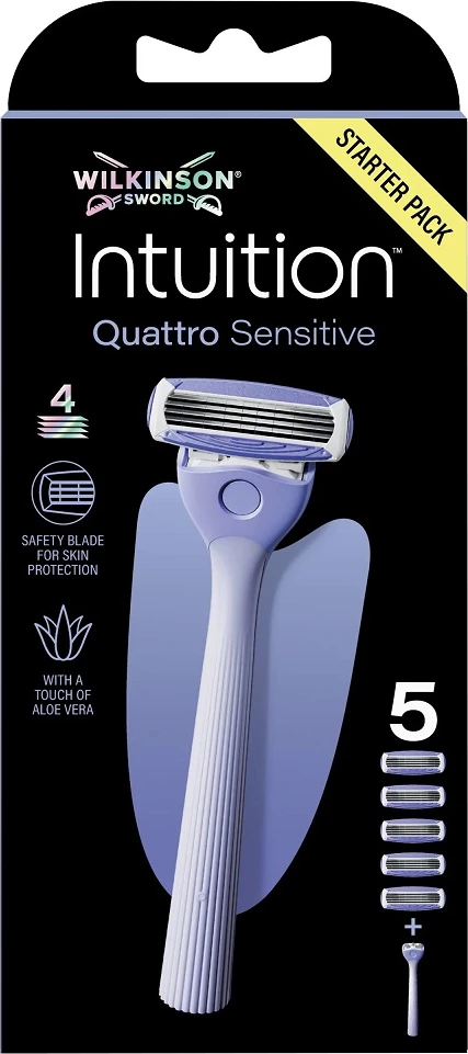Brisk për femra Wilkinson Intuition Quattro Sensitive, 5 rezerva