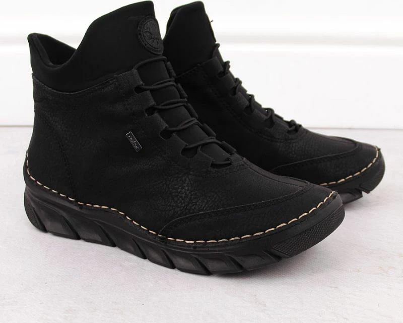 Çizme të izoluara për femra Rieker 55069-00, të zeza