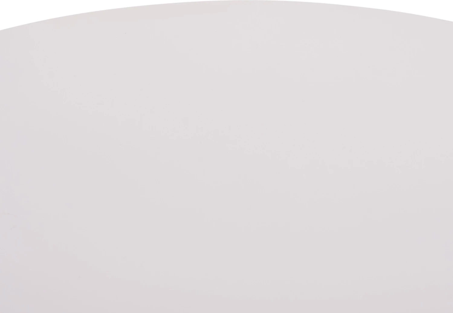 Tavolinë e rrumbullakët për ngrënie, sipërfaqe MDF e bardhë, bazë metalike, BROLIN FH18141.01, 90x73cm