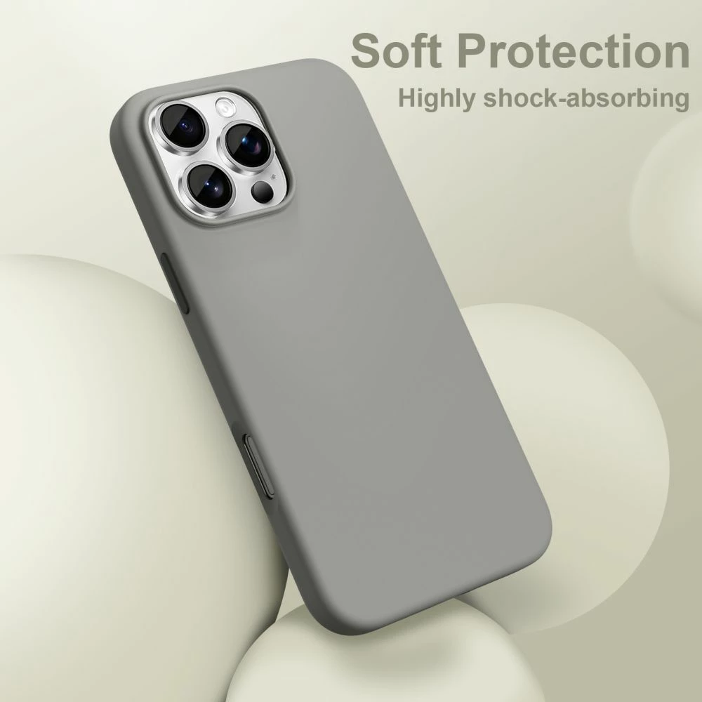 Mbështjellës Tech-Protect Silicone MagSafe për iPhone 16 Pro, Gri