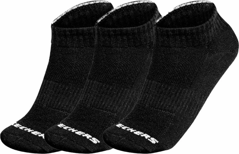 Çorape unisex Skechers S111035-001, të zeza, set prej 3 copë [Madhësia: 35 - 38]