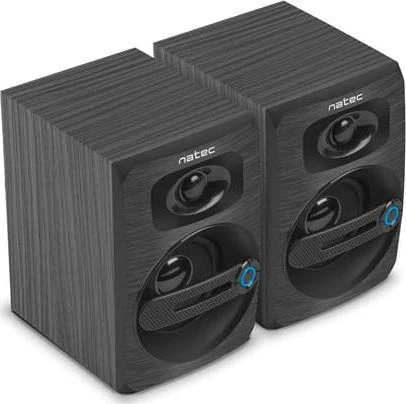 Altoparlantë Natec Cougar NGL-1641 2.0 6W RMS me furnizim USB, të zeza
