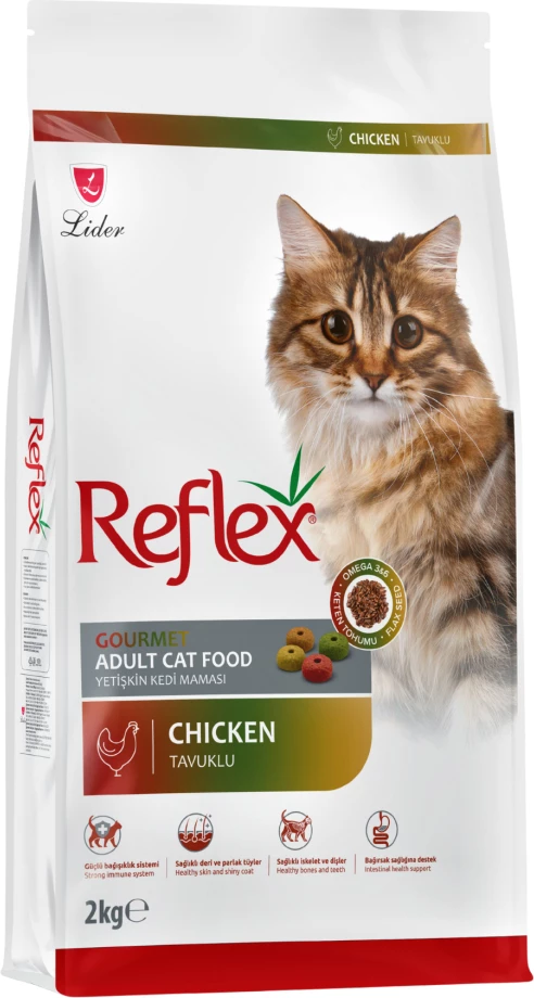 Reflex Multi Color Mëngjesi me Pulë dhe Oriz për Macet e Rritura 2kg