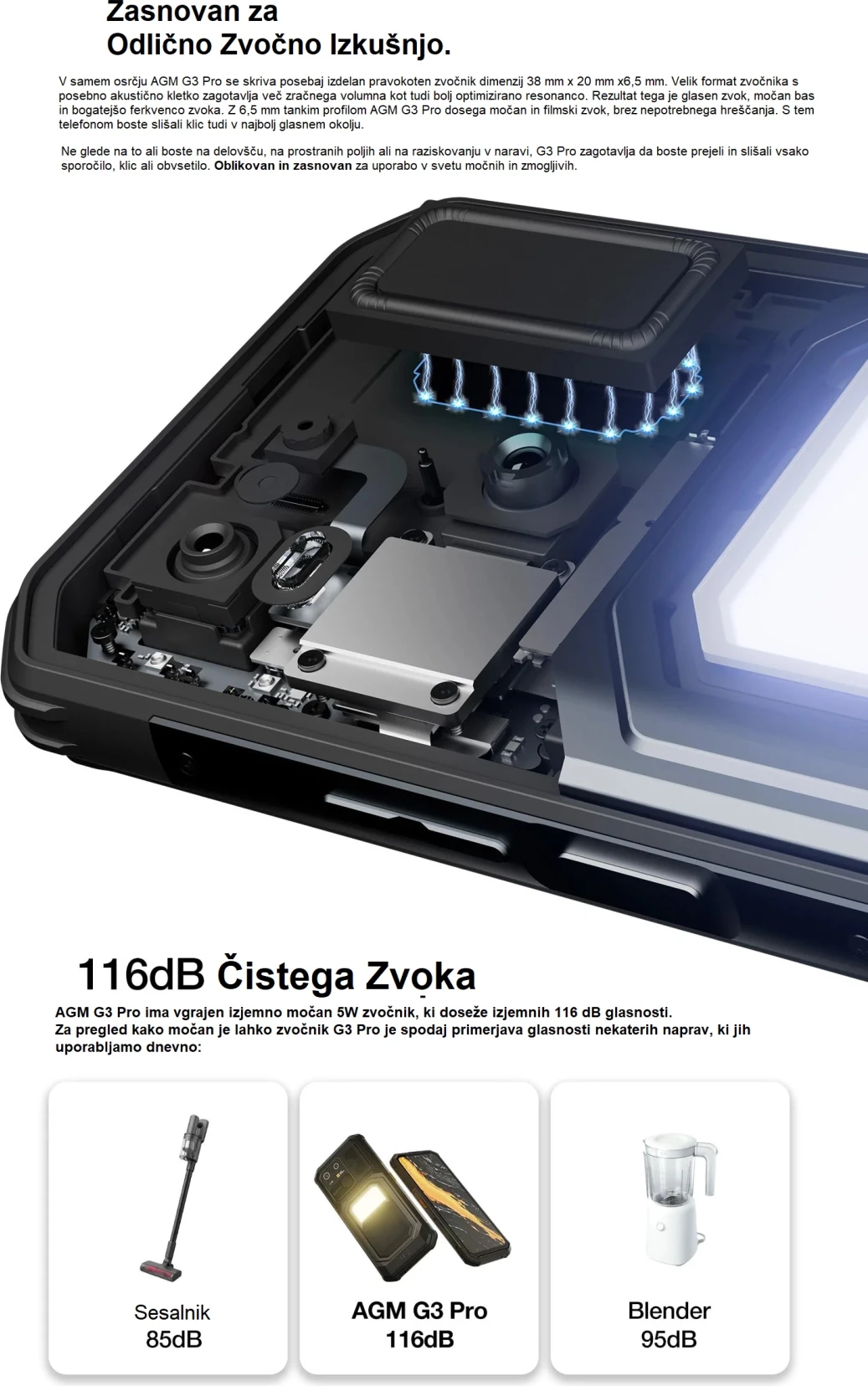 Celular AGM G3 Pro 12GB (+12GB) RAM / 512GB, kamerë termike, bateri 10000 mAh, zi/gri