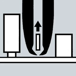 Pinca elektronike Knipex KP-6462120, 120mm, për prerje precize, kuqe/blu