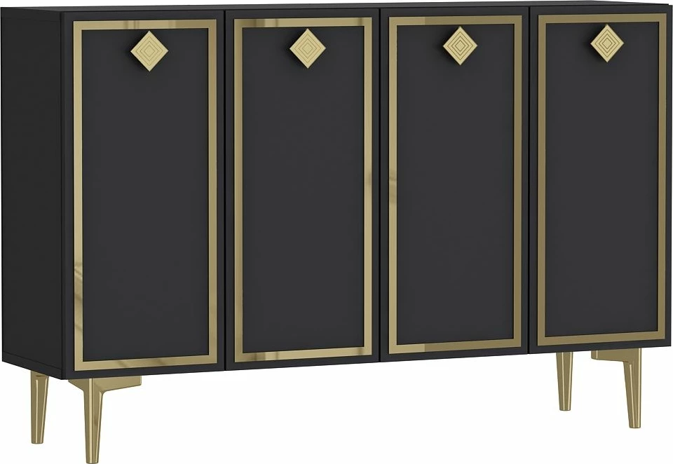 Konsolë Skye Decor, anthracite, gold, 8159KM-1
