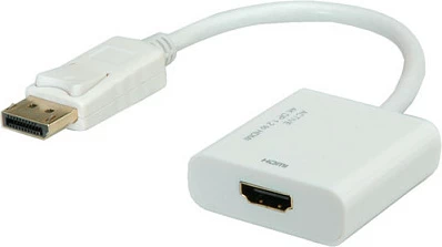 Adapter ROLINE DisplayPort në HDMI, aktiv DP v1.2, 15 m, i bardhë