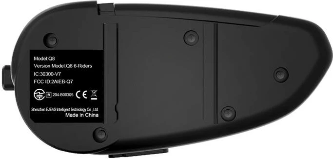 Interkom për motoçikletë EJEAS Q8, Bluetooth 5.1, IP67, i zi