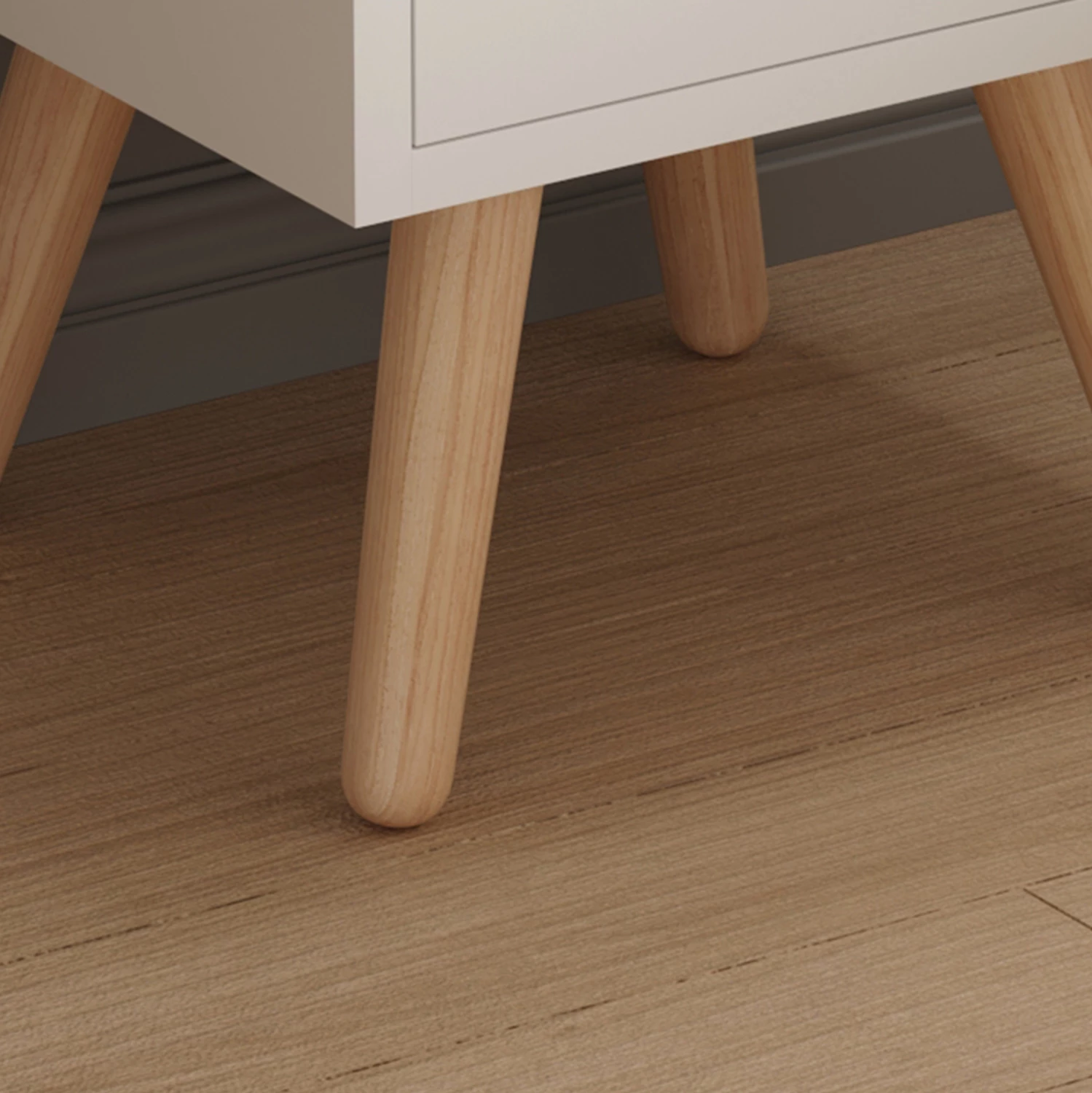 Komodinë DINKL FH2472.03 melaminë-2 sirtarë ngjyrë bardhë 29,7x29,7x45H cm