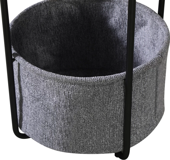 Tavolinë anësore Fredami, pamje mermeri të zi, 40x50cm