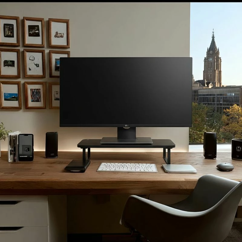 Mbajtëse monitori/laptopi Maclean, e zezë
