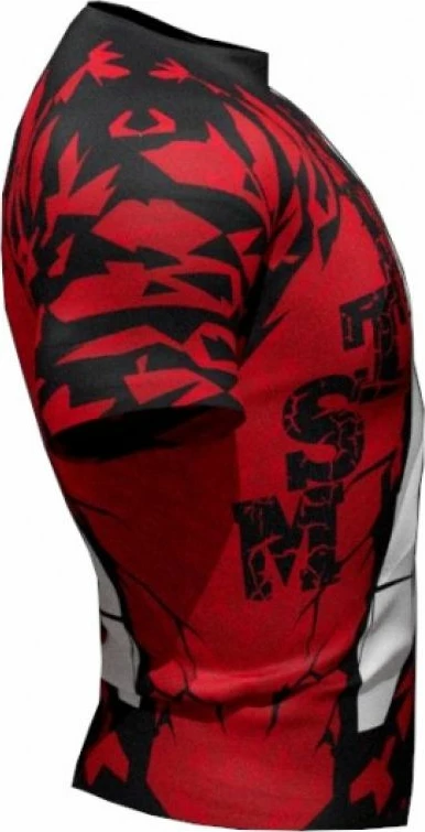 Maicë Masters për meshkuj, e zezë me të kuqe