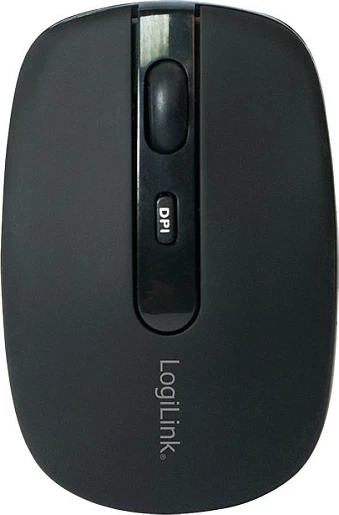 Maus LogiLink ID0078A, Bluetooth, optik, 1600 DPI, e zezë