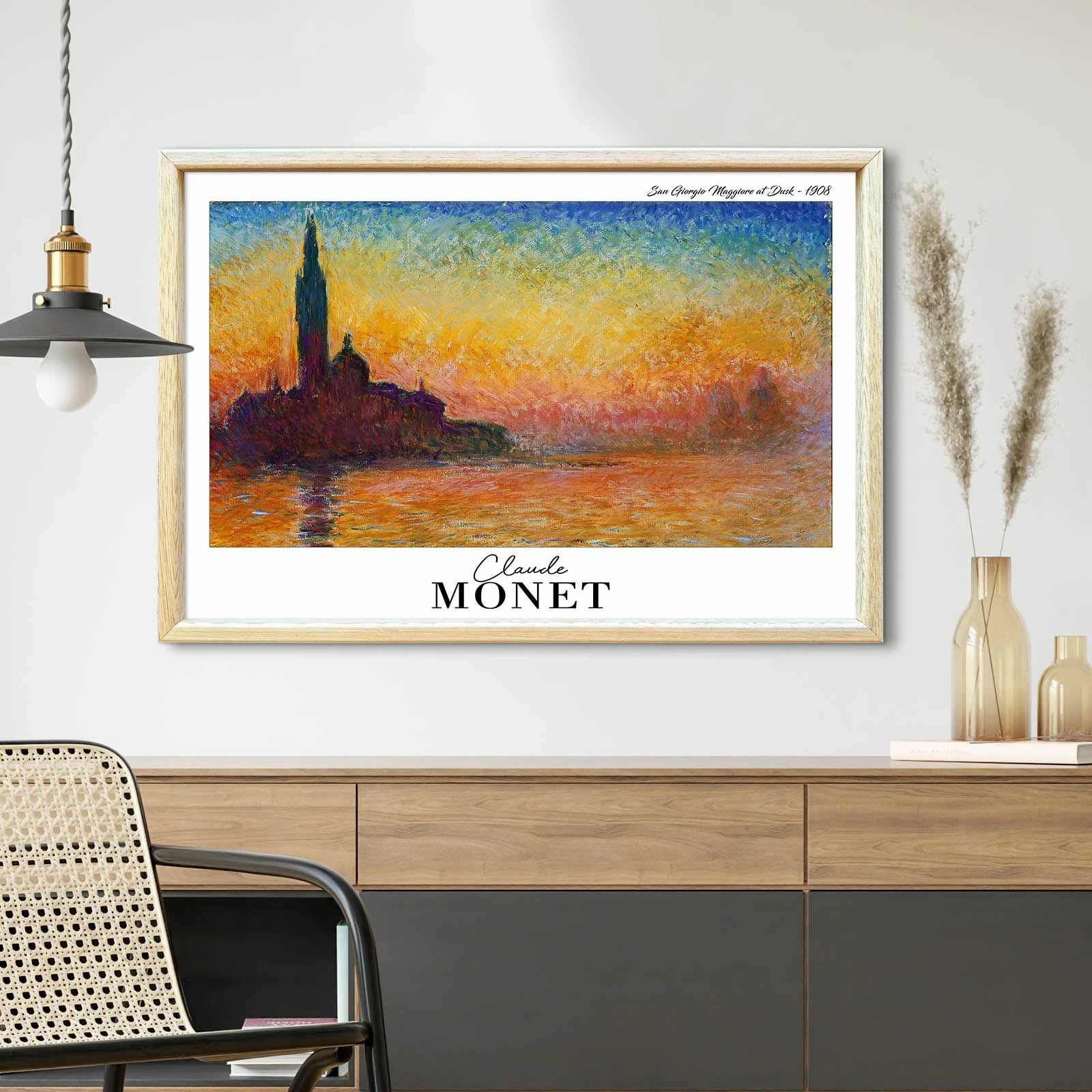 Pikturë dekorative me kornizë, Wallity, 4262AHSMONET-020