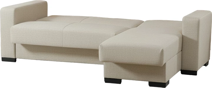 Këndore krevat-sofë Dumma, material krem, 226x148x86cm