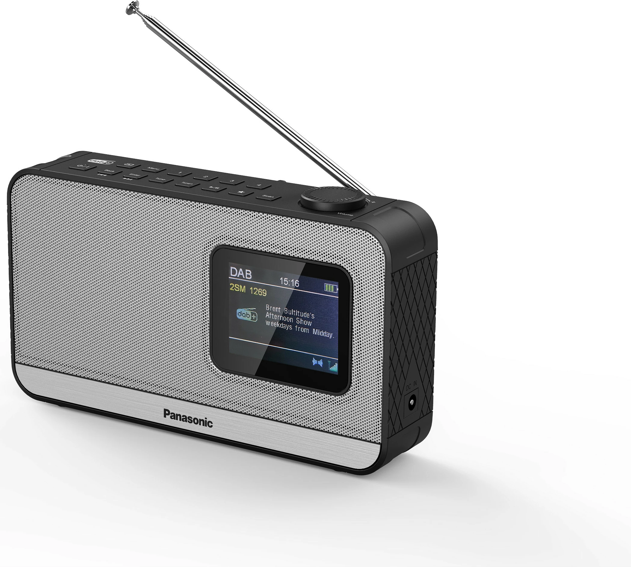 Radio portativ Panasonic RF-D15, DAB+ FM, Bluetooth 5.0, 3W, ekran LCD 2.4", gri