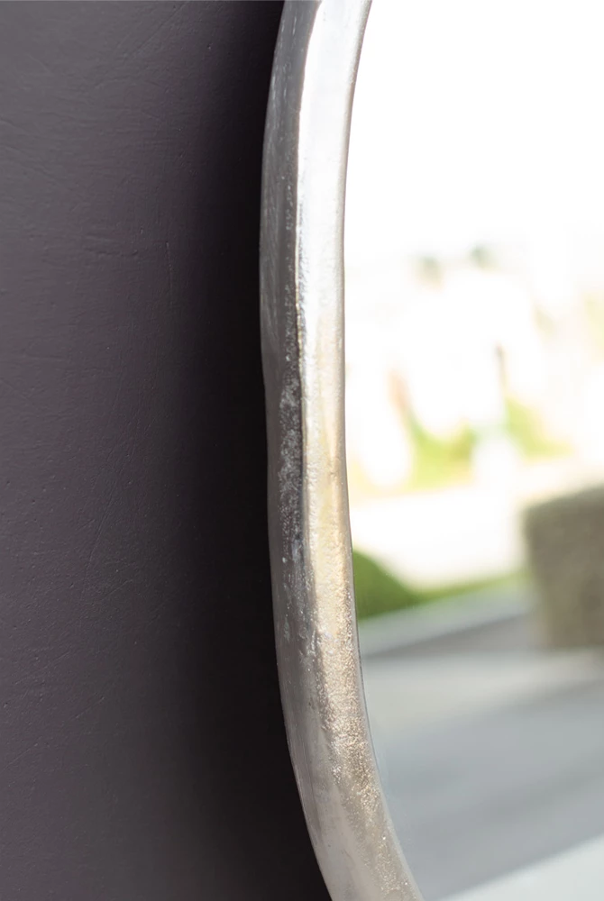 Pasqyrë muri Liscio, ngjyrë argjendi matte, 71x4x53