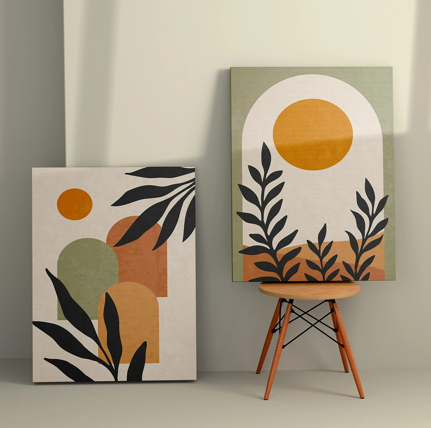 Pikturë dekorative në kanavacë (2 copë), Wallity, 2KNV4273, 50x70cm