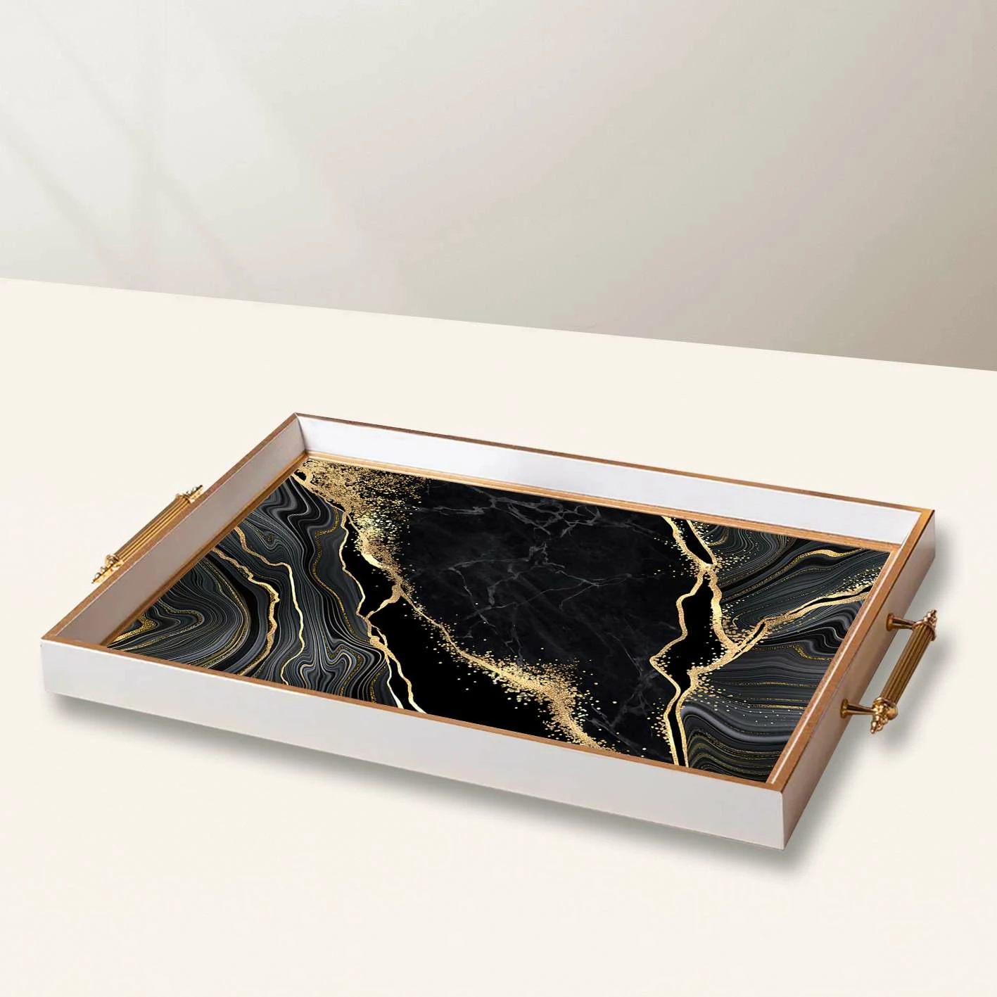 Tabaka xhami Aberto Design, shumëngjyrëshe, TPB10018, 50x29x3.5 cm