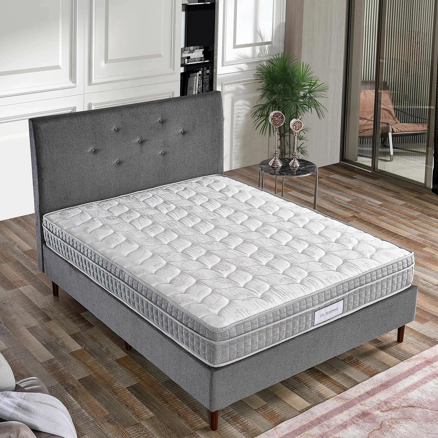 Dyshek Skye Decor, super gri, 90x200