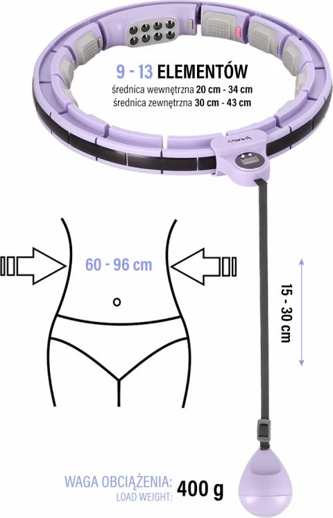 Hula hop trajnimi HMS HHM13, vjollcë