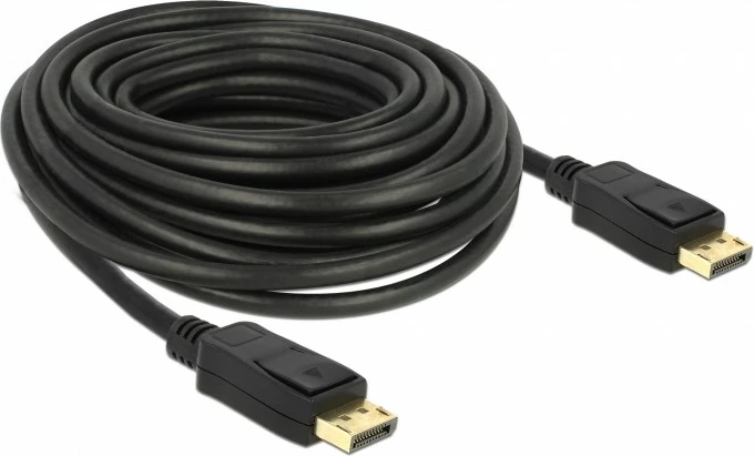 DisplayPort kabllo DeLOCK 84862, 10m, 4K, mashkull-mashkull, e zezë