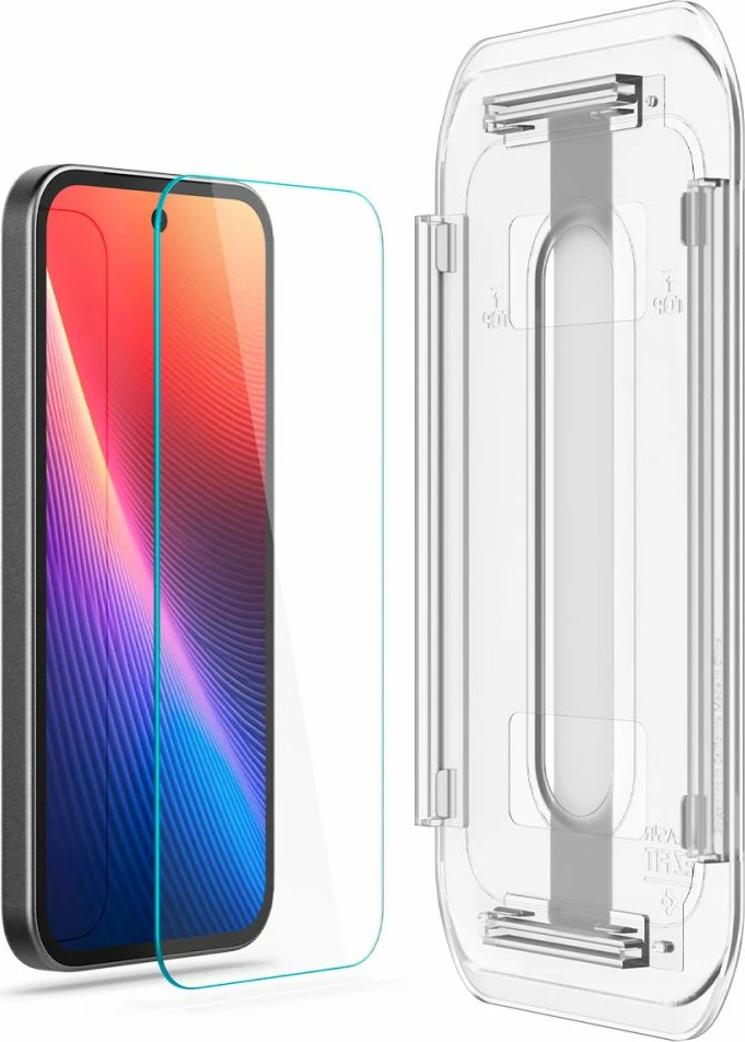 Mbrojtës ekrani Spigen Glas.TR EZ Fit për Google Pixel 9A, 2 copë, Transparent