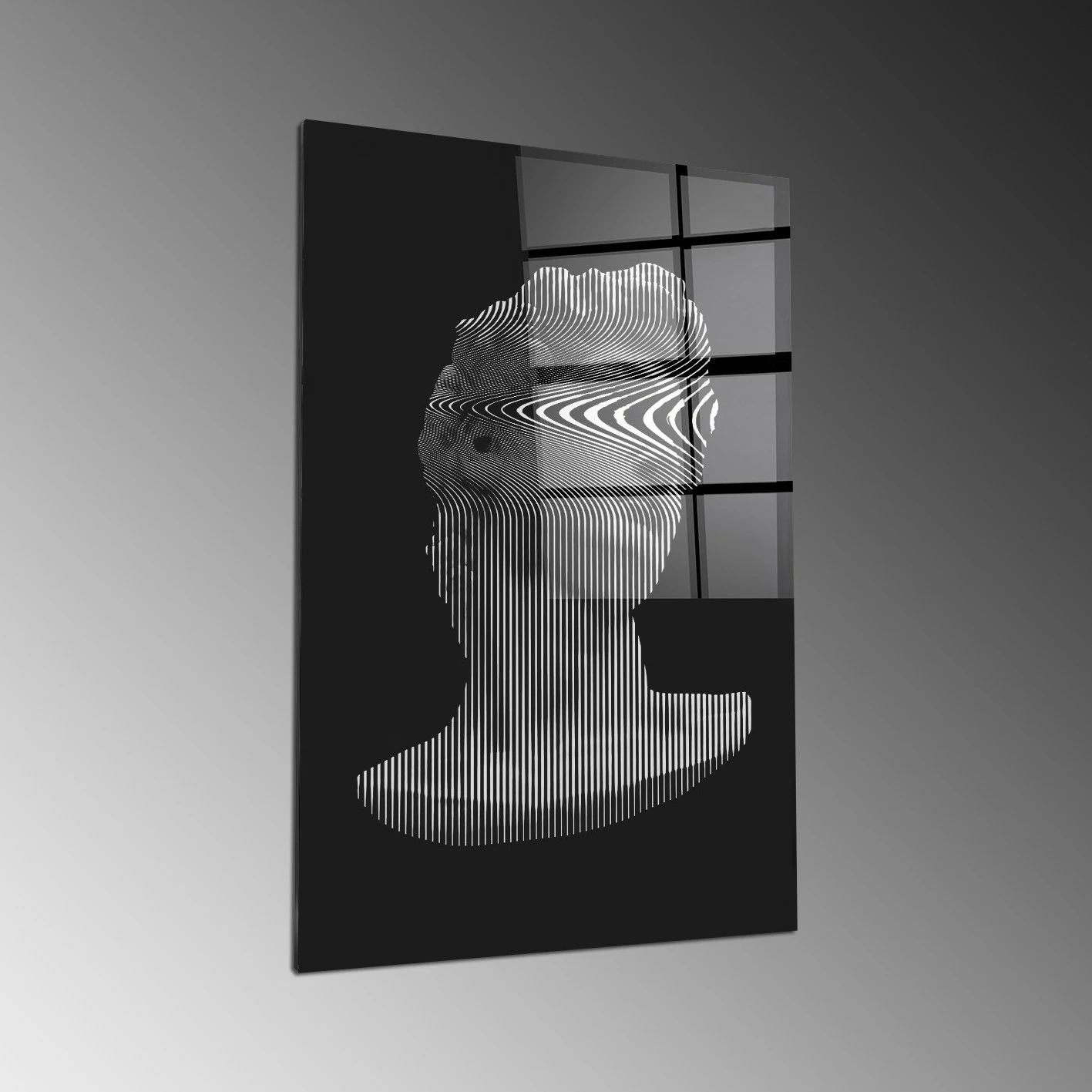 Pikturë dekorative prej xhami të temperuar, Wallity, CAM3758 - 70100