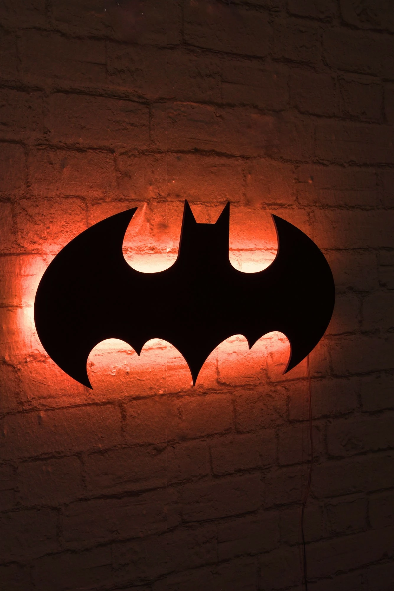 Dritë dekorative LED, Batman, ngjyrë e kuqe
