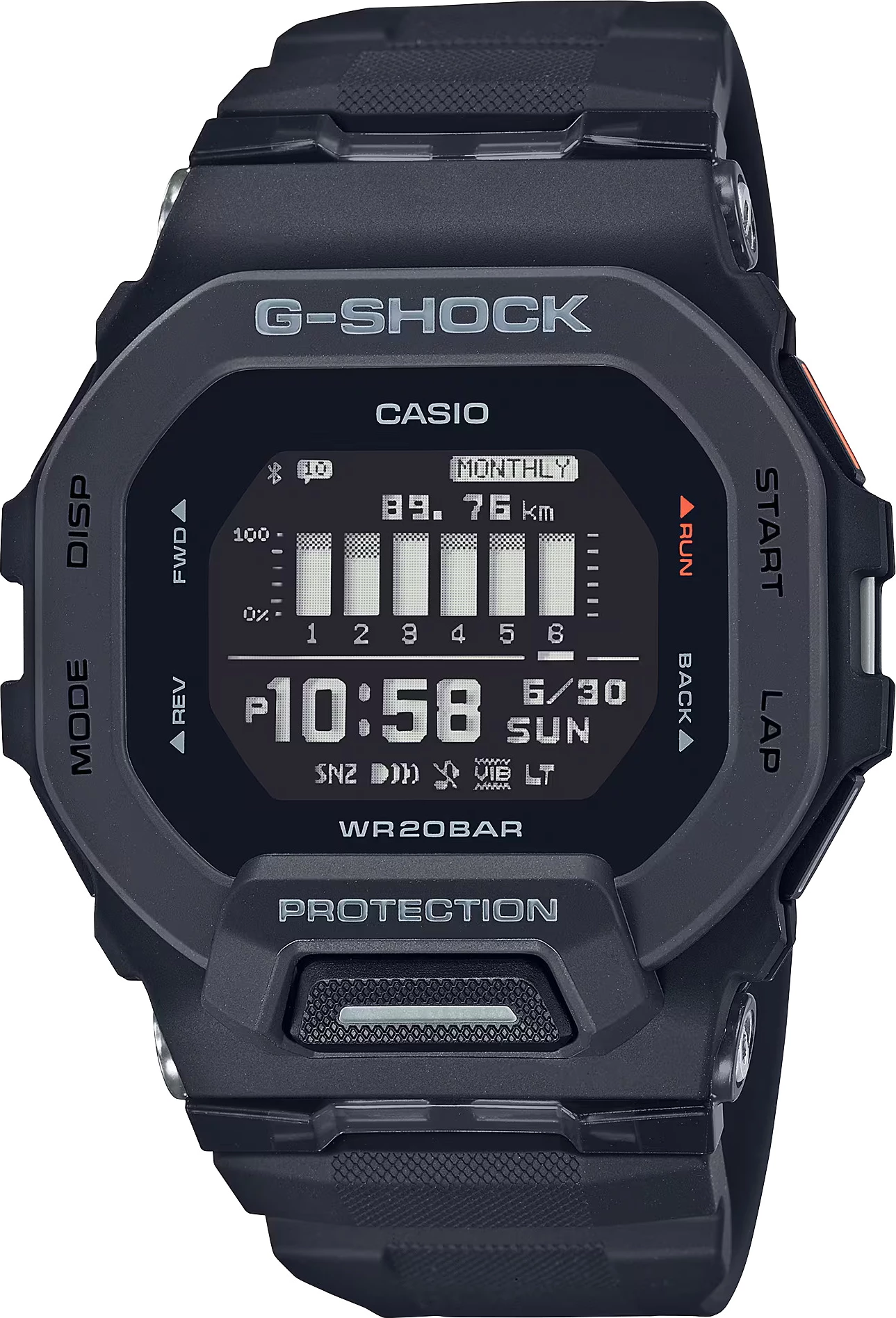 Orë dore G-SHOCK GBD-200-1ER, e zezë