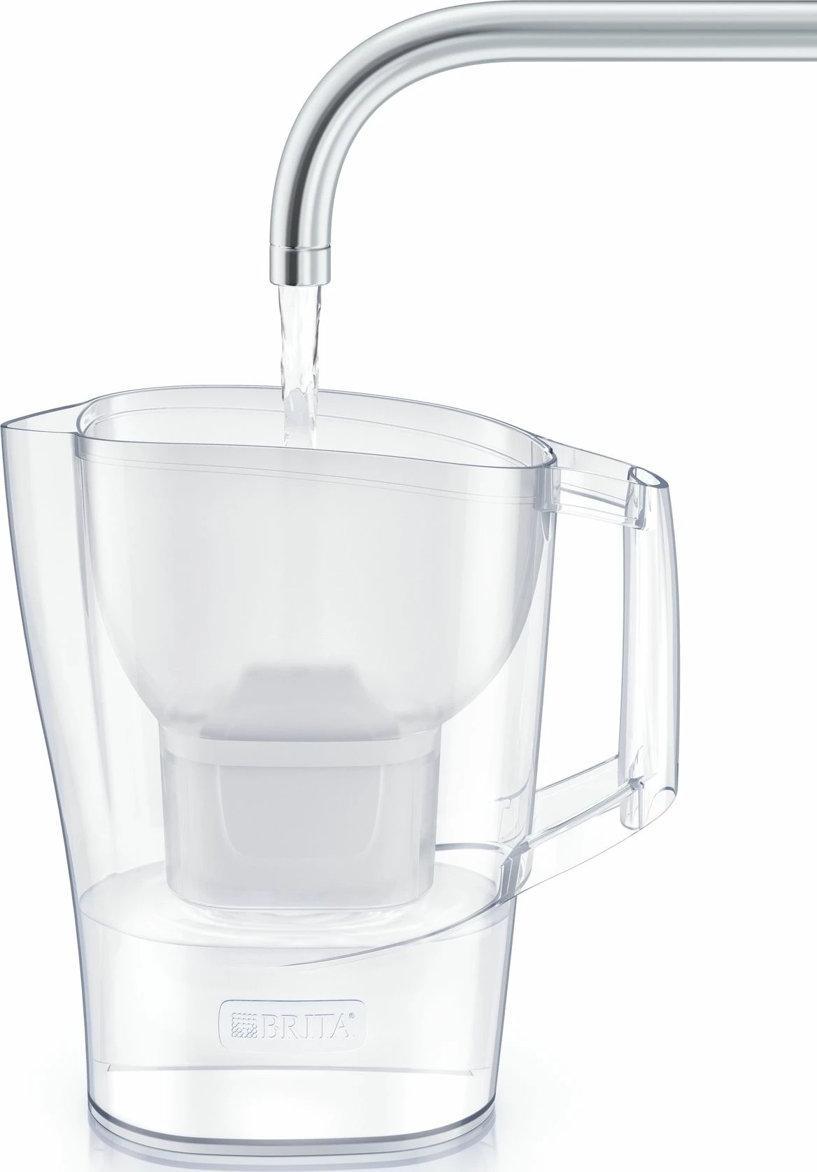 Kani filtrues uji Brita Aluna MX Pro, 2.4 L (1.4 L të filtruar), indikator elektronik, 1x filtër MAXTRA+ Pure Performance, e bardhë