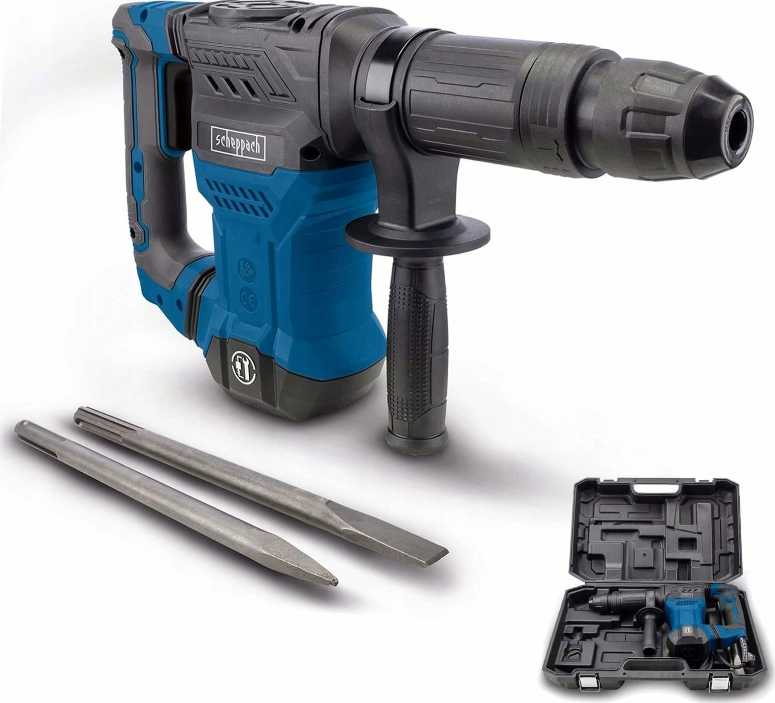 Çekiç demolimi Scheppach AB1500X SDS-Max 1300 W, 20 J, set me daltë + valixhe