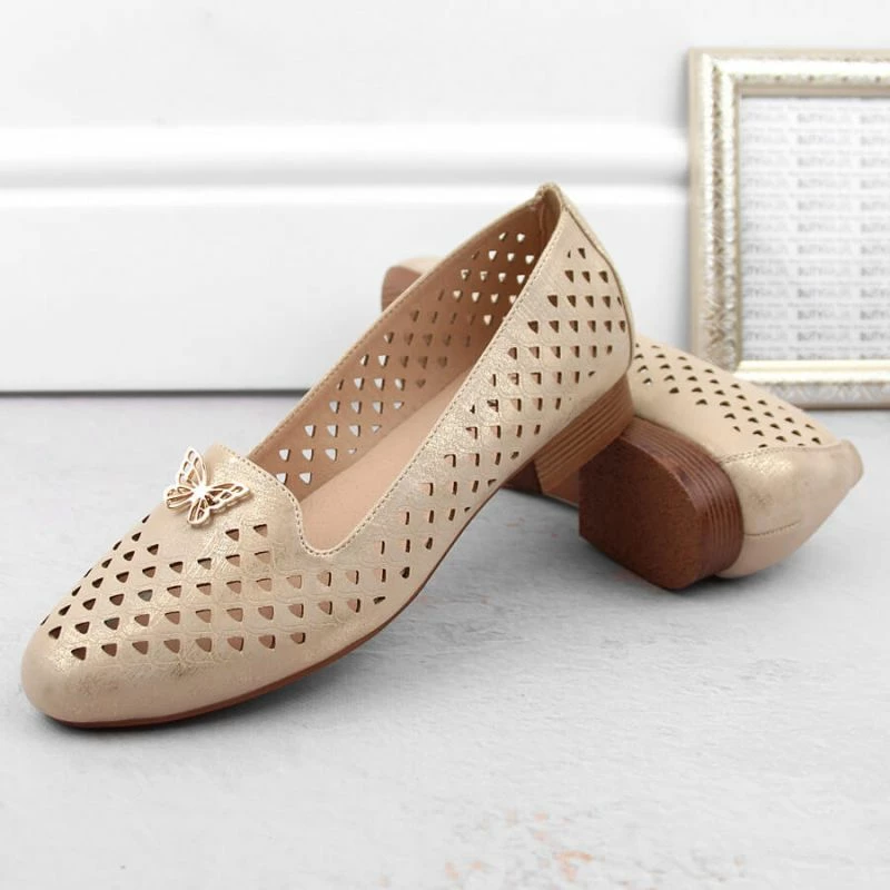 Këpucë për femra M.Daszyński, të arta