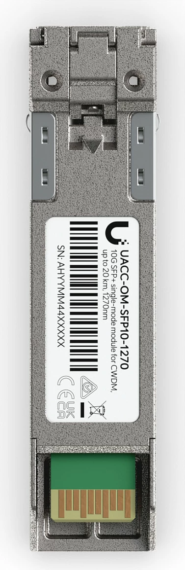 Modul optik SFP+ Ubiquiti UACC-OM-SFP10-1270, 10G/1G, Single-Mode, 1270nm, metalike