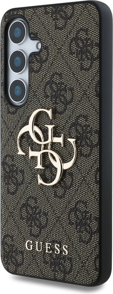 Mbështjellës Guess Big 4G Logo Classic Logo për Samsung Galaxy S25 Plus, Kafe