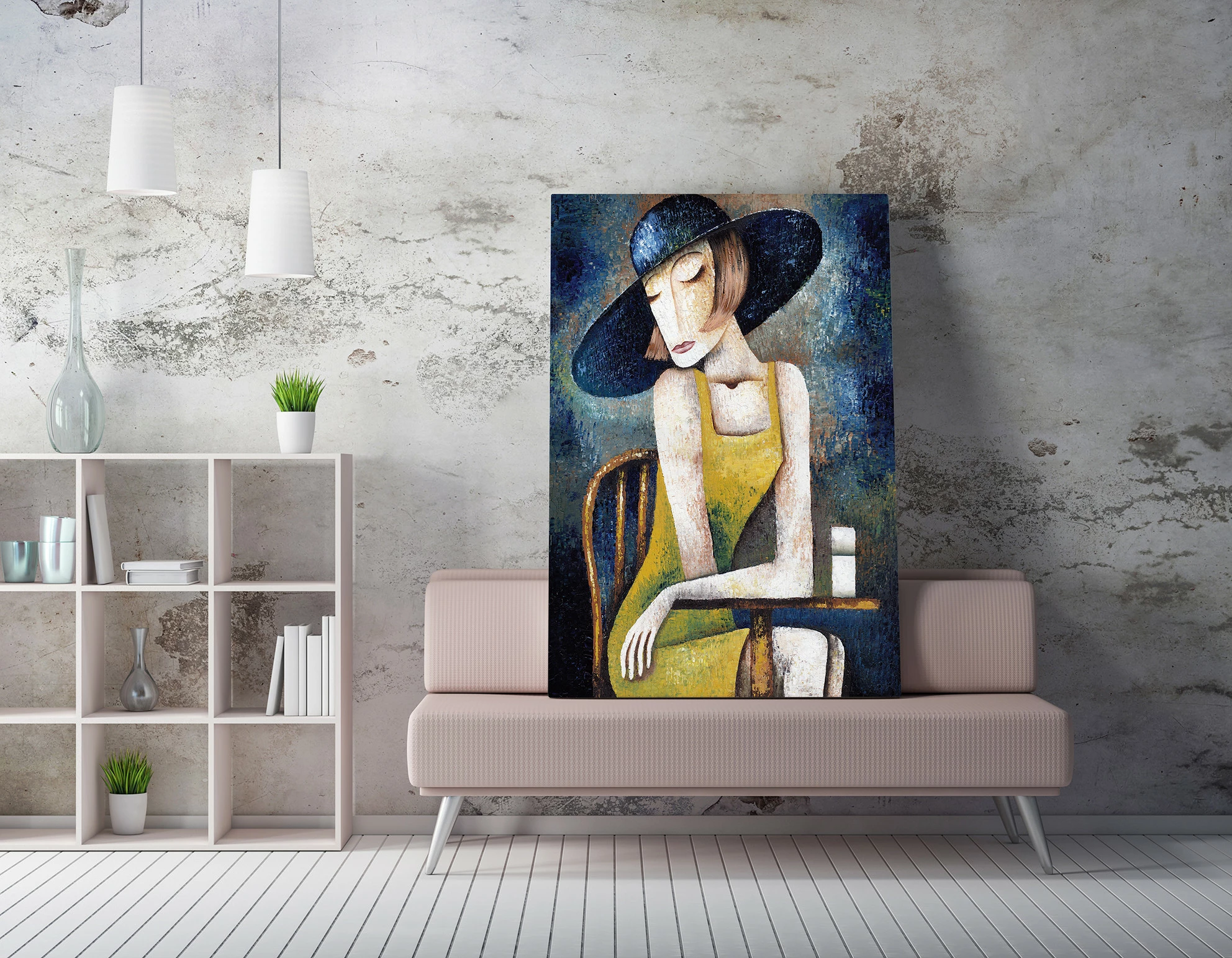 Pikturë dekorative në kanavacë Wallity, WY68, shumëngjyrëshe, 50x70cm