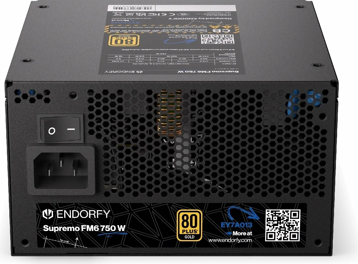Furnizues rryme (PSU) Endorfy Supremo FM6 EY7A013 750W ATX 3.1 80 Plus Gold fully modular, i zi