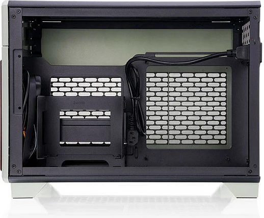 Kasë Thermaltake TR100 WS, Mini Tower Mini-ITX, USB-C, Matcha Green