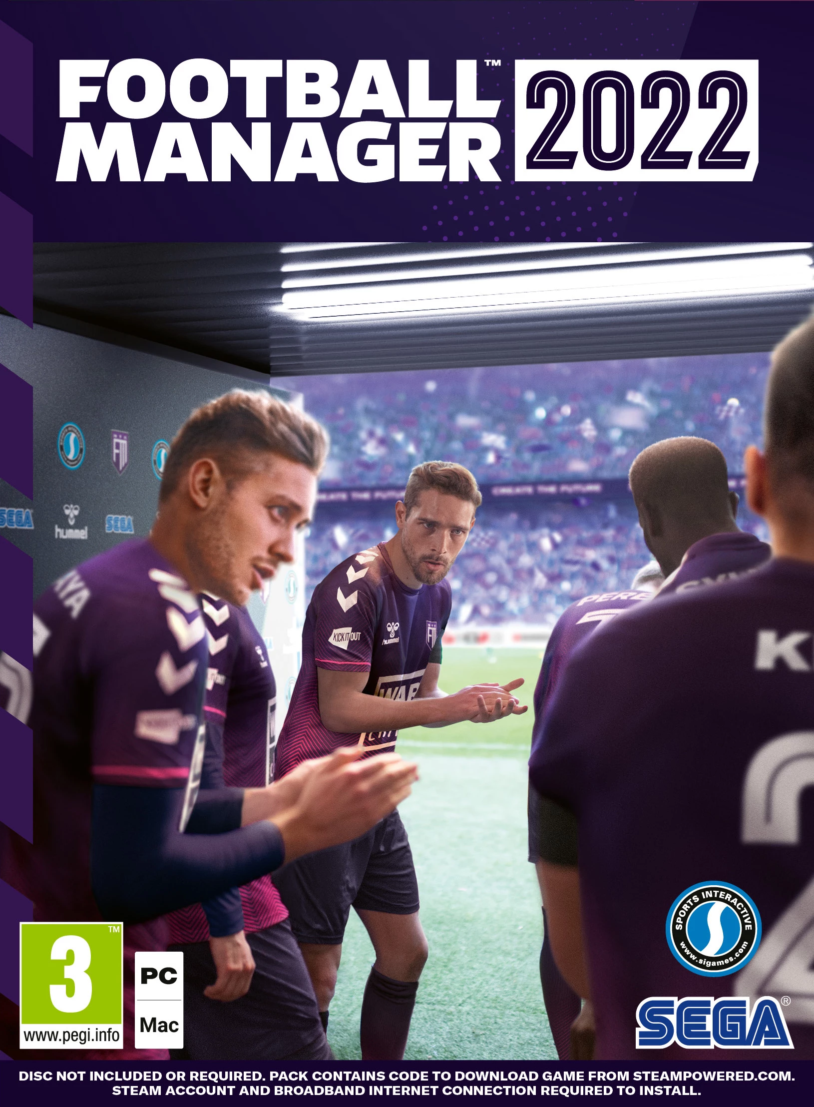 Lojë PC SEGA Football Manager 2022, Steam kod, PEGI 3