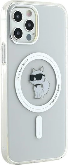 Mbështjellës Karl Lagerfeld IML Choupette MagSafe për iPhone 12/12 Pro, Transparent