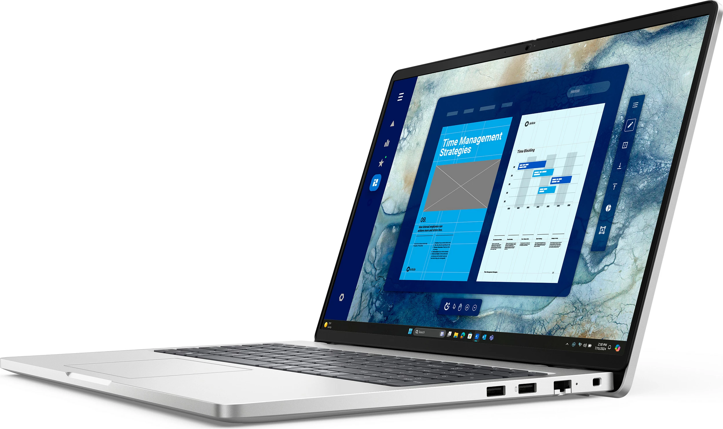 Laptop Dell Pro 16 PC16250, Intel Core Ultra 5, 16", 16GB RAM, 512GB SSD, Windows 11 Pro, Platinum Silver