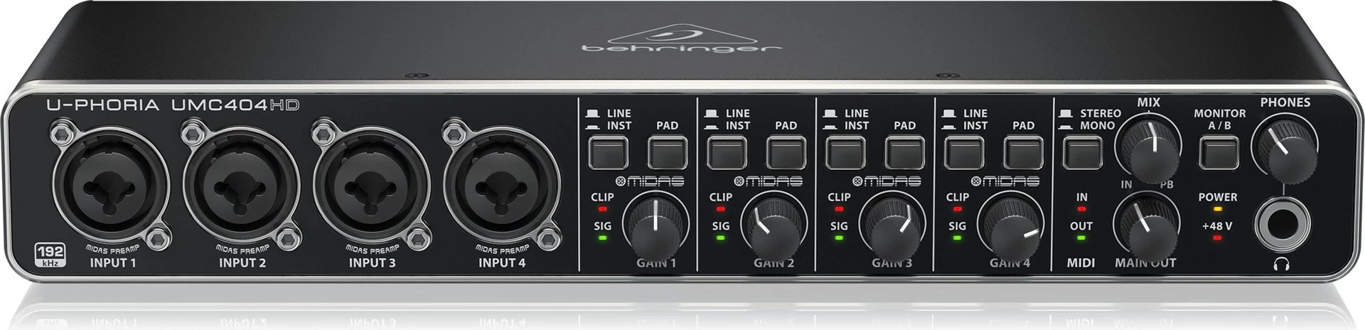 Interfejs audio Behringer UMC404HD, i zi