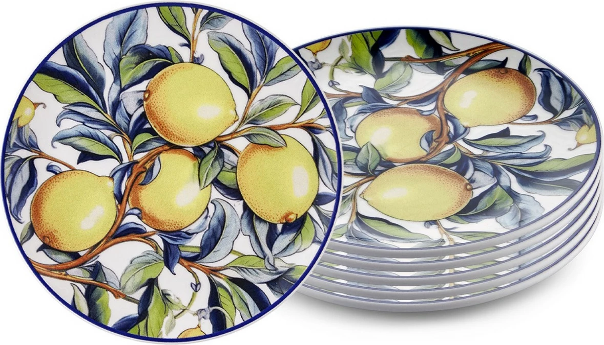 Set pjatash ëmbëlsirash qeramike (6 copë), Hermia, ODL0002