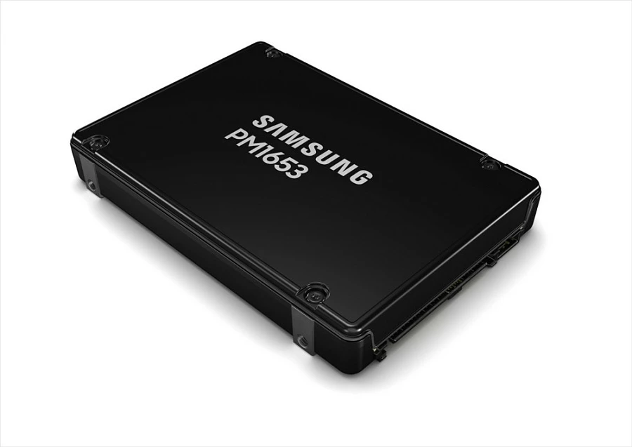SSD i brendshëm Samsung PM1653, 2.5", SAS, 15.36TB, 4200/3700MB/s, e zezë